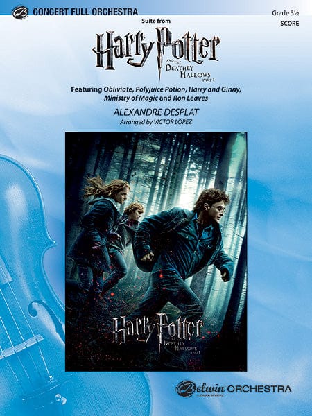Harry Potter and the Deathly Hallows, Part 1, Suite from Featuring: Obliviate / Polyjuice Potion / Harry and Ginny / Ministry of Magic / Ron Leaves 組曲 總譜 | 小雅音樂 Hsiaoya Music