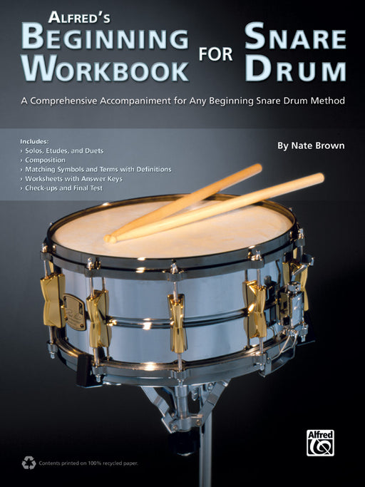 Alfred's Beginning Workbook for Snare Drum A Comprehensive Accompaniment for Any Beginning Snare Drum Method 鼓 伴奏 鼓 | 小雅音樂 Hsiaoya Music