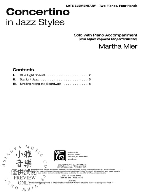 Concertino in Jazz Styles Solo with Piano Accompaniment 音樂會 爵士音樂 獨奏 鋼琴 伴奏 | 小雅音樂 Hsiaoya Music