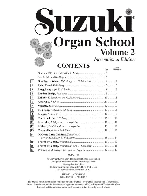 Suzuki Organ School, Vol. 2 管風琴 | 小雅音樂 Hsiaoya Music