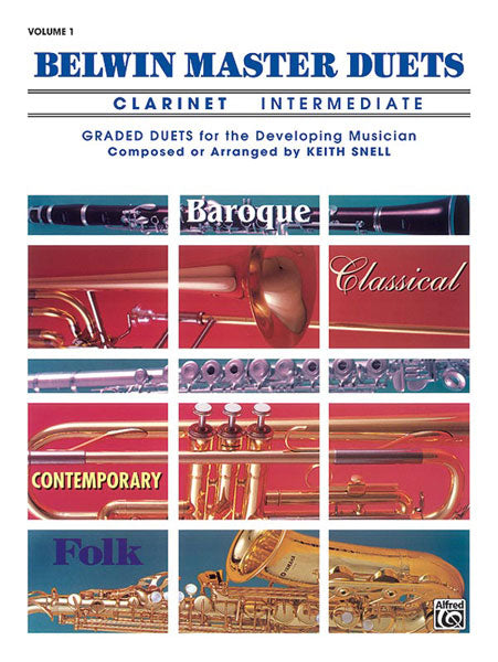 Belwin Master Duets (Clarinet), Intermediate Volume 1 二重奏 豎笛 | 小雅音樂 Hsiaoya Music