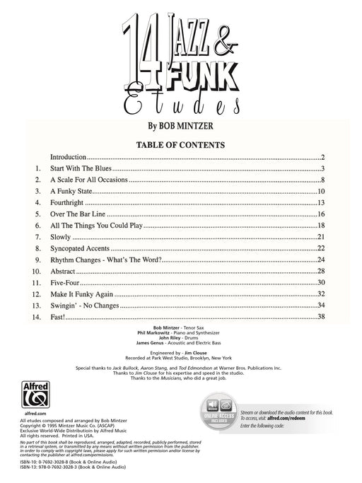 14 Jazz & Funk Etudes 放克音樂練習曲 | 小雅音樂 Hsiaoya Music