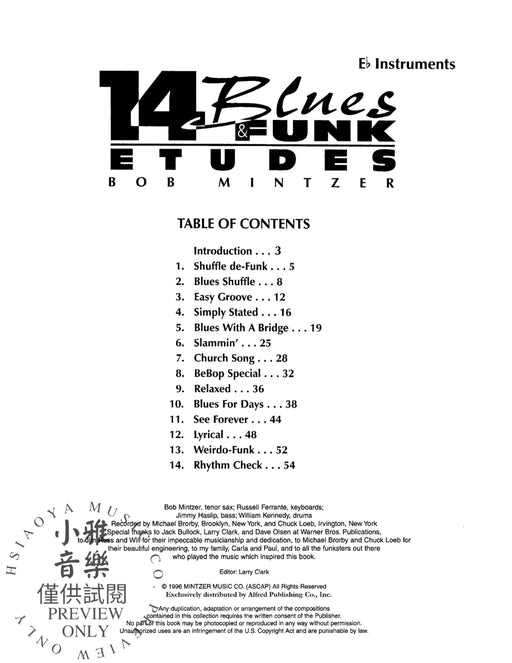 14 Blues & Funk Etudes 藍調 練習曲 | 小雅音樂 Hsiaoya Music