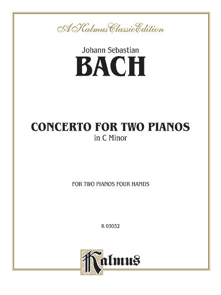 Concerto for Two Pianos in C Minor 巴赫約翰‧瑟巴斯提安 協奏曲 鋼琴 | 小雅音樂 Hsiaoya Music