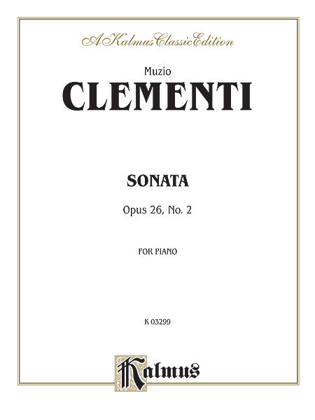 Sonata, Opus 26/2 克雷門悌穆奇歐 奏鳴曲 作品 | 小雅音樂 Hsiaoya Music