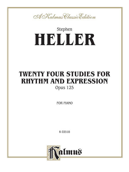 Twenty-Four Piano Studies for Rhythm and Expression, Opus 125 黑勒史提芬 鋼琴 節奏 作品 | 小雅音樂 Hsiaoya Music
