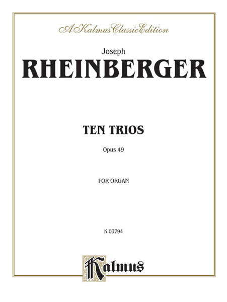 Ten Trios, Opus 49 萊因貝格爾 三重奏 作品 | 小雅音樂 Hsiaoya Music