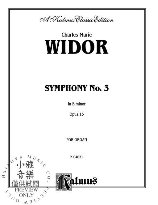 Symphony No. 3 in E Minor, Opus 13 維多 交響曲 作品 | 小雅音樂 Hsiaoya Music