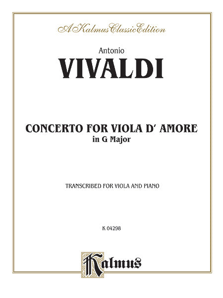 Concerto for Viola d'Amore 韋瓦第 協奏曲 中提琴 | 小雅音樂 Hsiaoya Music