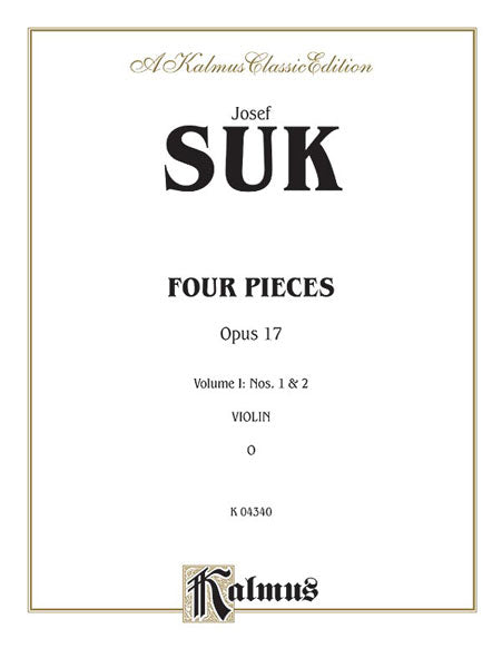 Four Pieces, Volume I, Opus 17, Nos. 1 and 2 蘇克 小品 作品 | 小雅音樂 Hsiaoya Music