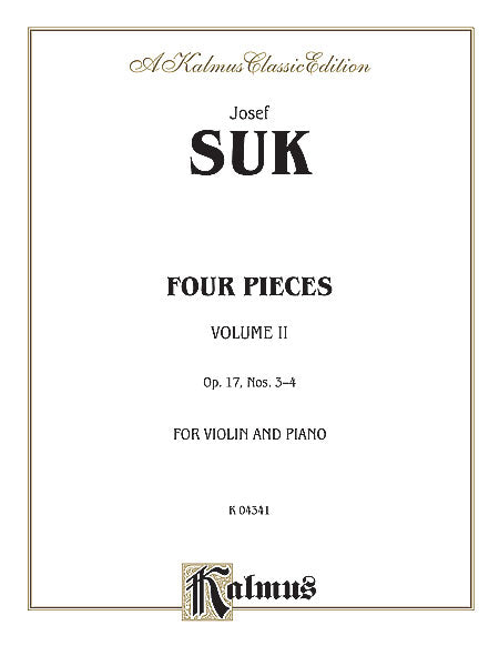 Four Pieces, Opus 17, Volume II 蘇克 小品 作品 | 小雅音樂 Hsiaoya Music