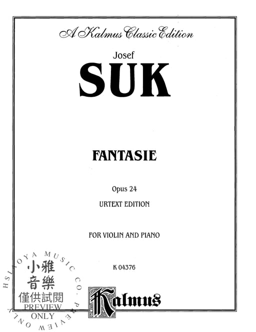Fantasie, Opus 24 (Urtext Edition) 蘇克 幻想曲作品 | 小雅音樂 Hsiaoya Music