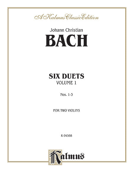 Six Duets, Volume I 巴赫約翰‧克里斯提安 二重奏 | 小雅音樂 Hsiaoya Music