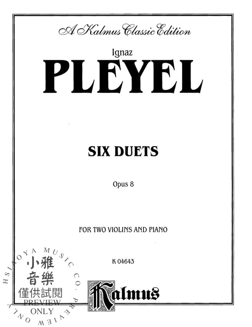 Duets, Opus 8 普雷耶爾 二重奏 作品 | 小雅音樂 Hsiaoya Music