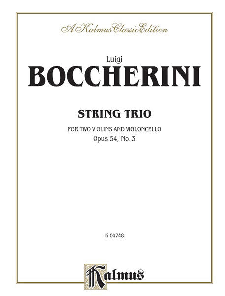 String Trio, Opus 54, No. 3 玻凱利尼 弦樂 三重奏 作品 | 小雅音樂 Hsiaoya Music