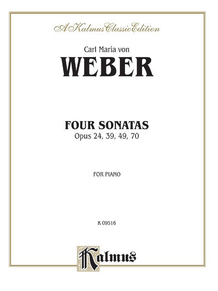 Four Piano Sonatas, Opus 24, 39, 49, 70 韋伯卡爾 鋼琴 奏鳴曲 作品 | 小雅音樂 Hsiaoya Music