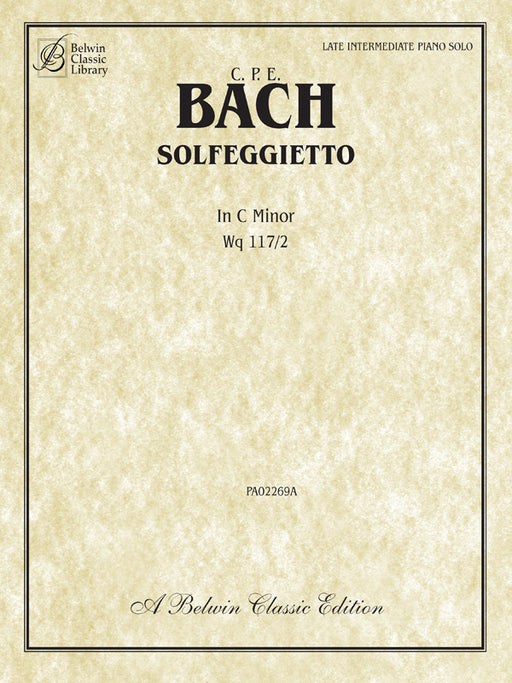Solfeggietto in C Minor, Wq 117/2 巴赫卡爾‧菲利普‧艾曼紐 | 小雅音樂 Hsiaoya Music