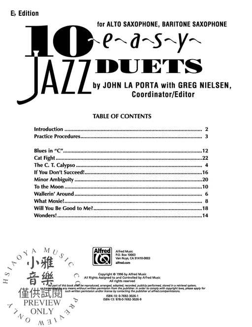 10 Easy Jazz Duets 爵士音樂二重奏 | 小雅音樂 Hsiaoya Music