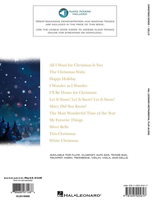 Christmas Songs for Cello Instrumental Play-Along 大提琴 | 小雅音樂 Hsiaoya Music
