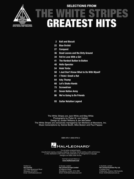 Selections from The White Stripes Greatest Hits 吉他 | 小雅音樂 Hsiaoya Music