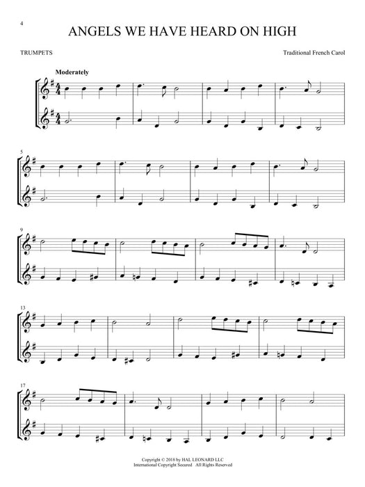 Christmas Carols for Two Trumpets Easy Instrumental Duets 耶誕頌歌 小號 二重奏 | 小雅音樂 Hsiaoya Music