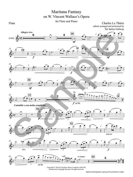 Maritana Fantasy: On V. Wallace's Opera for Flute and Piano 歌劇 長笛(含鋼琴伴奏) | 小雅音樂 Hsiaoya Music