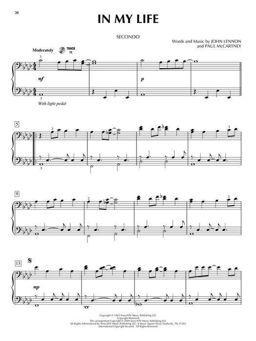 Lennon & McCartney Favorites Piano Duet Play-Along Volume 38 四手聯彈 | 小雅音樂 Hsiaoya Music