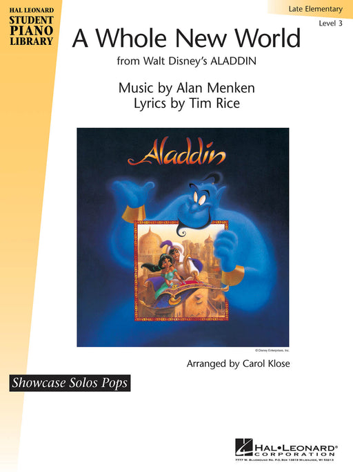 A Whole New World Hal Leonard Student Piano Library Showcase Solos Pops Level 3 (Late Elementary) 鋼琴 獨奏 | 小雅音樂 Hsiaoya Music