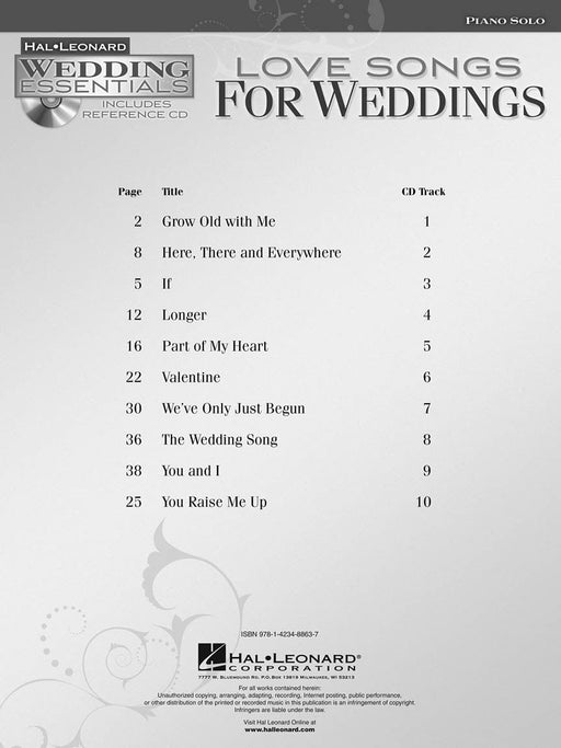 Love Songs for Weddings Wedding Essentials Series | 小雅音樂 Hsiaoya Music