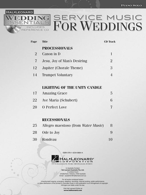 Service Music for Weddings Wedding Essentials Series | 小雅音樂 Hsiaoya Music