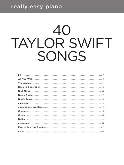 40 Taylor Swift Songs Really Easy Piano Series 鋼琴 歌 | 小雅音樂 Hsiaoya Music