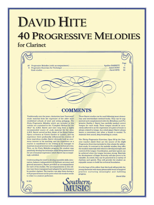 40 Progressive Melodies Clarinet 豎笛 | 小雅音樂 Hsiaoya Music