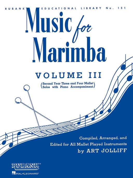Music for Marimba - Volume III Intermediate 3- and 4-Mallet Solos with Piano Accompaniment 馬林巴琴 鋼琴伴奏 | 小雅音樂 Hsiaoya Music