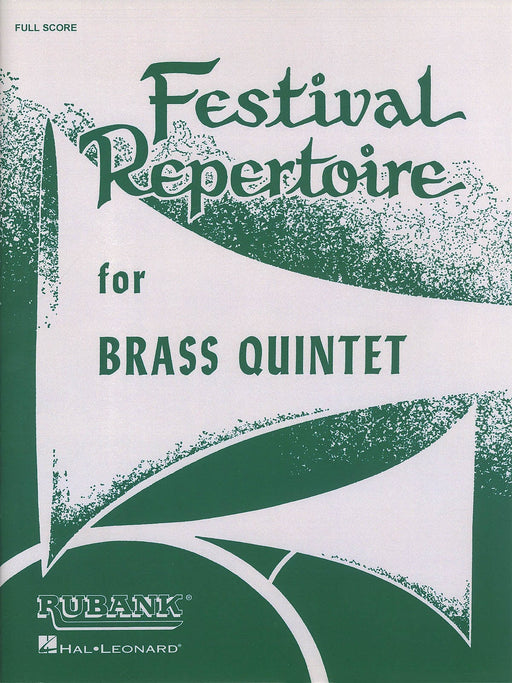 Festival Repertoire for Brass Quintet Full Score 銅管樂器大總譜 銅管五重奏 | 小雅音樂 Hsiaoya Music