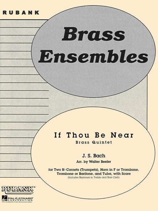If Thou Be Near (Bist du bei mir) Brass Quintet - Grade 3 巴赫‧約翰瑟巴斯提安 銅管五重奏 | 小雅音樂 Hsiaoya Music