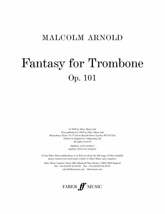 Fantasy for Trombone 幻想曲 長號 | 小雅音樂 Hsiaoya Music