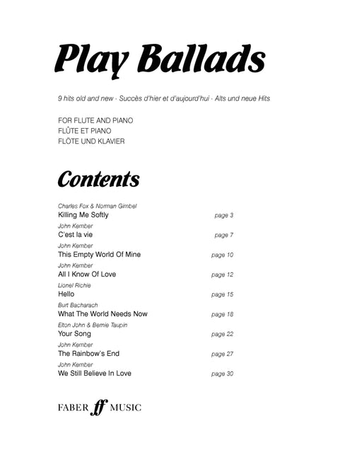 Play Ballads (Flute) 敘事曲 長笛 | 小雅音樂 Hsiaoya Music