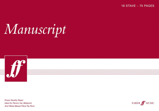 75-page A3 Manuscript Pad, 18-stave 手稿 | 小雅音樂 Hsiaoya Music