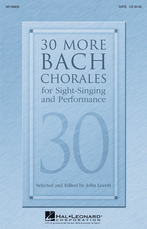 30 More Bach Chorales for Sight-Singing and Performance 巴赫約翰‧瑟巴斯提安 合唱 | 小雅音樂 Hsiaoya Music