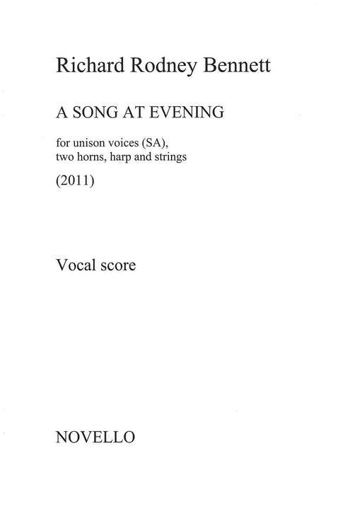 A Song at Evening Vocal Score 班內特‧理查 聲樂總譜 聲樂 | 小雅音樂 Hsiaoya Music
