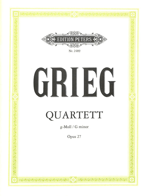 String Quartet in G minor Op.27 葛利格 弦樂四重奏 彼得版 | 小雅音樂 Hsiaoya Music