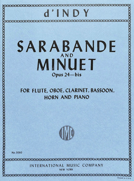Sarabande & Minuet, Opus 24 bis for Flute, Oboe, Clarinet, Horn, Bassoon & Piano 薩拉班德作品 長笛雙簧管法國號鋼琴 | 小雅音樂 Hsiaoya Music