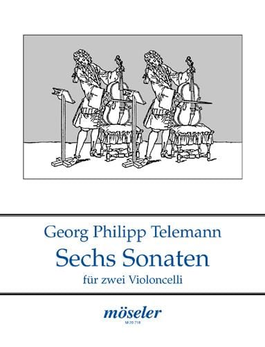Six sonatas op. 2 TWV 40:101-106 Sonates sans Basse, 1727 泰勒曼 奏鳴曲 大提琴 2把 | 小雅音樂 Hsiaoya Music