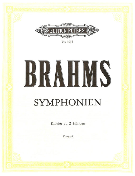 4 Symphonies 布拉姆斯 彼得版 | 小雅音樂 Hsiaoya Music