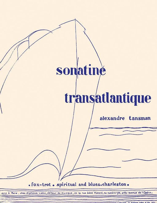 Sonatine Transatlantique for Piano 湯斯曼 鋼琴 | 小雅音樂 Hsiaoya Music