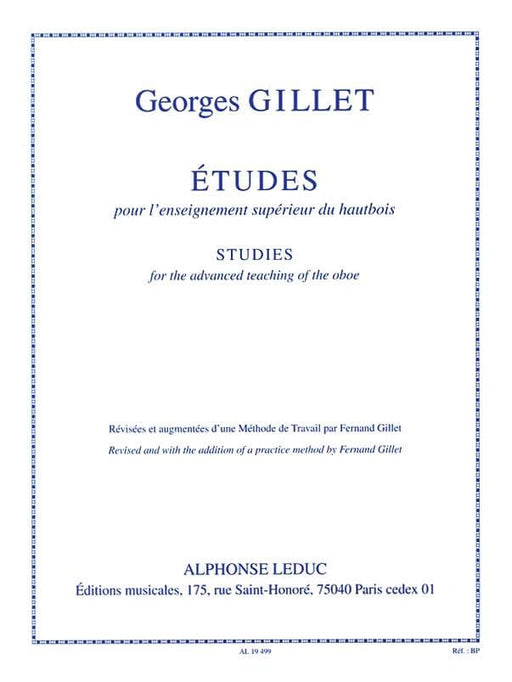Etudes pour l'Enseignement Superieur du Hautbois [Studies for the Advanced Teaching of the Oboe] 練習曲 雙簧管 | 小雅音樂 Hsiaoya Music