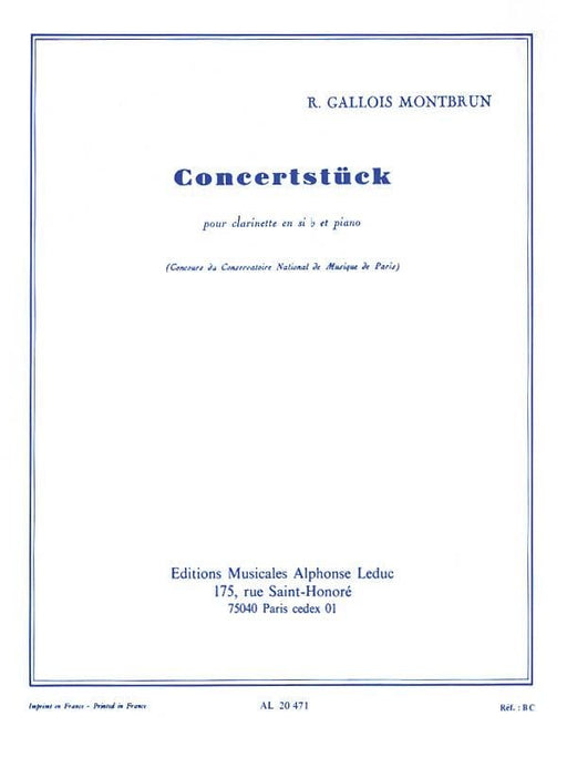 Concertstück pour Clarinette et Piano for Clarinet and Piano 鋼琴 豎笛 | 小雅音樂 Hsiaoya Music