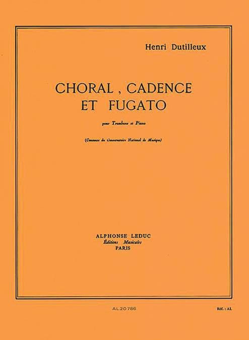 Choral, Cadence Et Fugato Pour Trombone Et Piano 迪悌耶 合唱 長號鋼琴 | 小雅音樂 Hsiaoya Music