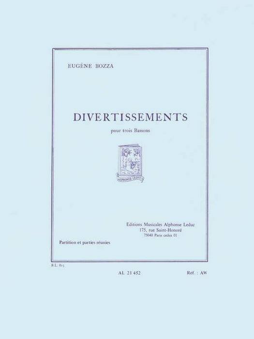 Divertissements (bassoons 3) 低音管 | 小雅音樂 Hsiaoya Music