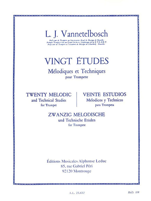 Vingt Études Mélodiques et Techniques pour Trompette [Twenty Melodic and Technical Studies for Trumpet] 小號 | 小雅音樂 Hsiaoya Music
